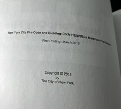 ICC International Code Council New York City Fire Code & Building Code Set 2014