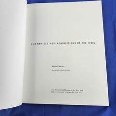 Our New Clothes: Acquisitions of the 1990s (Metropolitan Museum of Art Publicat,
