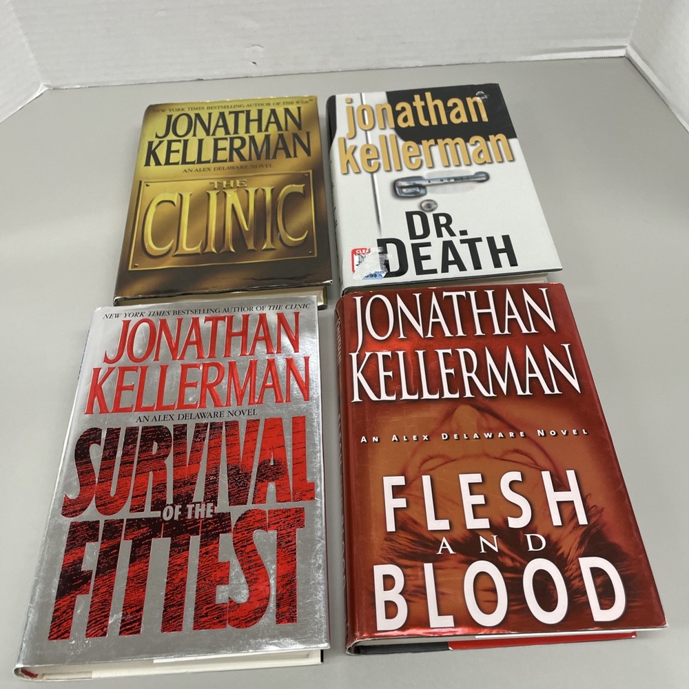 Jonathan Kellerman Lot of 4 (See Photos for Titles) Hardcover W/Dust Jackets