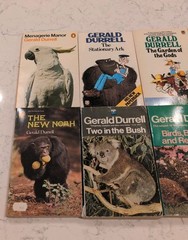 VINTAGE GERALD DURRELL ANIMAL TRAVEL NATURE PAPERBACK BOOK LOT (8)