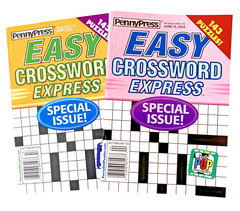 NEW Lot of 2 Penny Press Dell Crossword Express SPECIAL Issue Puzzle Books