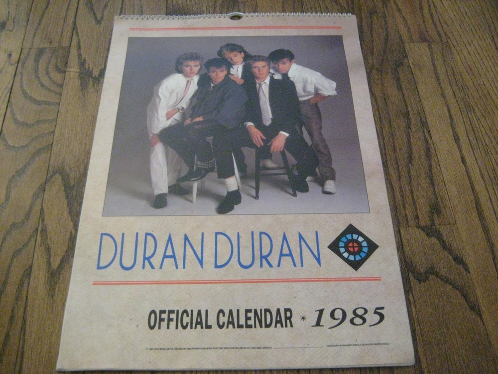 Duran Duran 1985 Official Calendar Photos by Scavullo