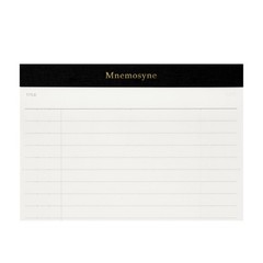 Mnemosyne Legal Pad- A5, 8.27″ x 5.83″, 50 Sheets / 100 Pages, 8mm Wide Ruled…