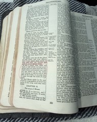 Holy Bible Scofield Reference Ed Oxford Univ 1917 Leather Family Notes w Flaws