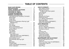KAWASAKI Mule 610 4×4 600 Owners Manual DOUBLE BIND – PROTECTIVE COVERS