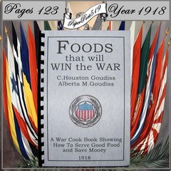 1918 Foods That Will Win The War And How To Cook Them Cook Book 123 Pages
