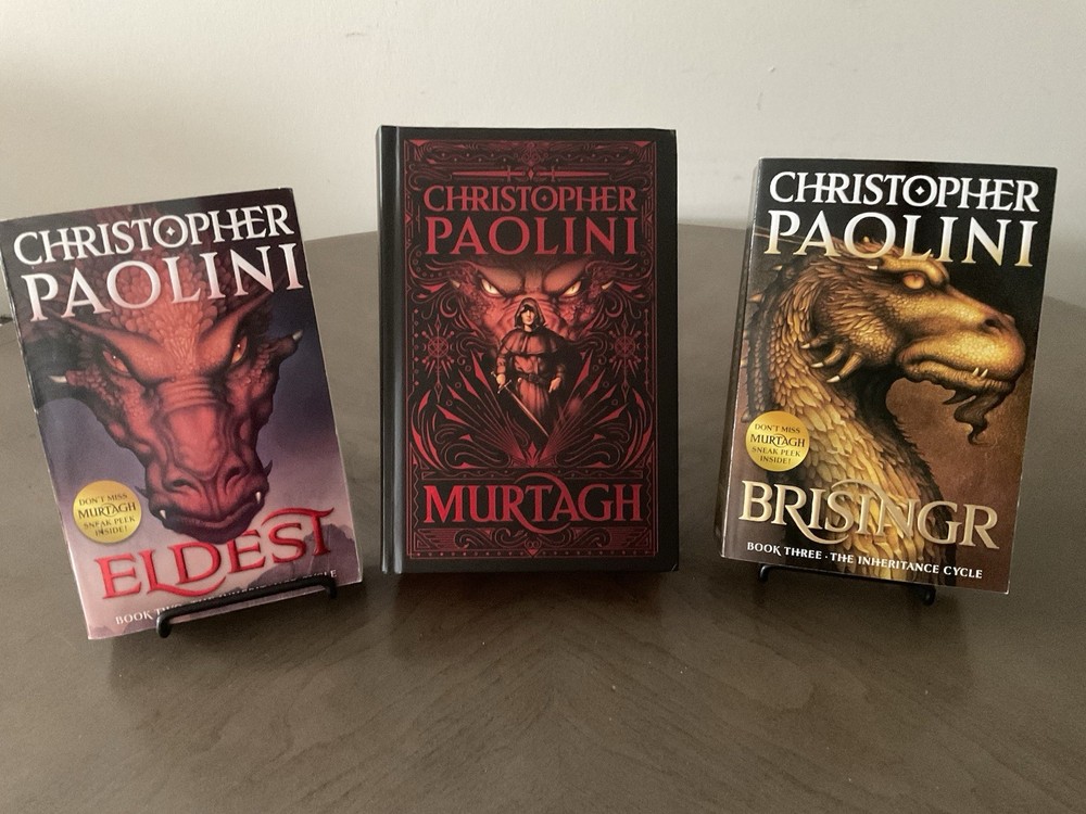 Murtagh by Christopher Paolini Deluxe Edition H/C- Eldest, Bisinger S/C Book Lot