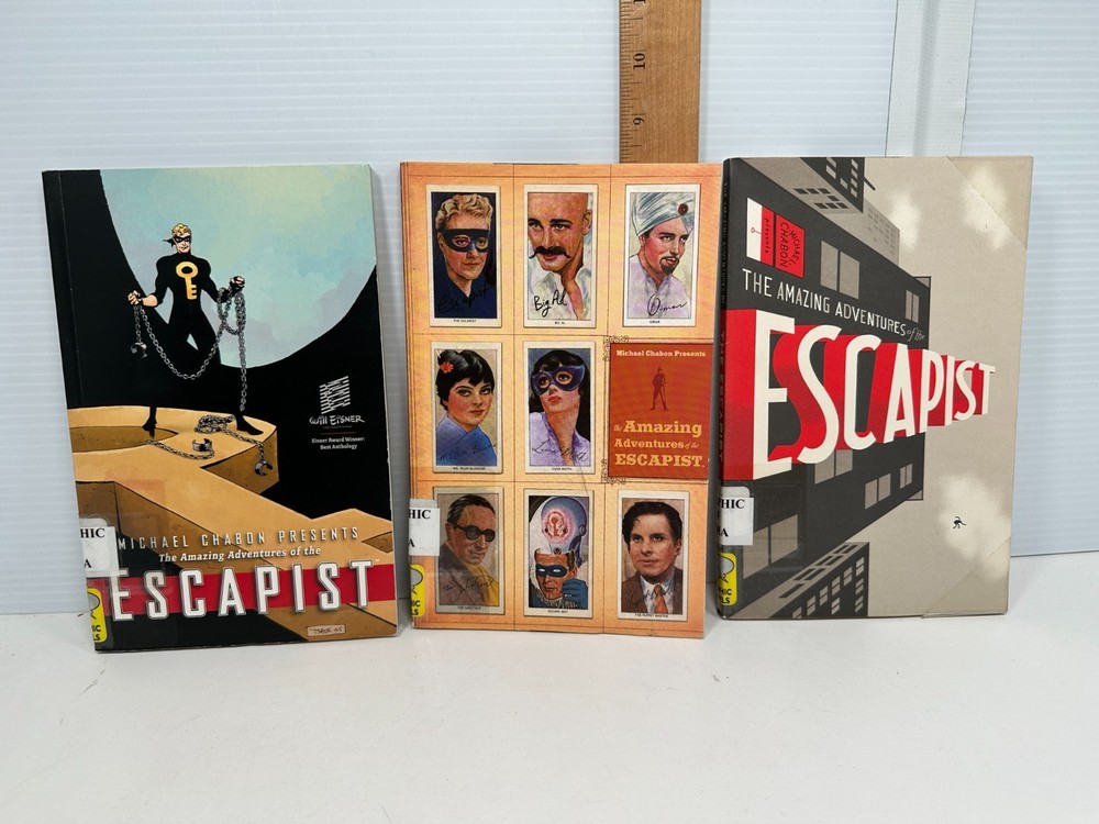 3 The Amazing Adventures of the Escapist Books Ex-Lib Teacher Homeschool Graphic