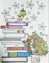 Magical fairy tale trip Coloring Book Thumbelina Hansel and Grete Pinocchio