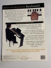 Absolute Beginners Keyboard Book w/ SEALED DVD 2002 Amsco