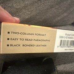 The Clear Word Pocket Edition Black Bonded Leather By Jack Blanco