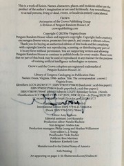 SIGNED The Correspondent: A Novel by Virginia Evans (2025, Hardcover)
