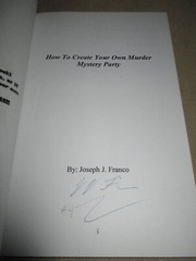 How To Create Your Own Murder Mystery Party – Adult Party Games – Signed