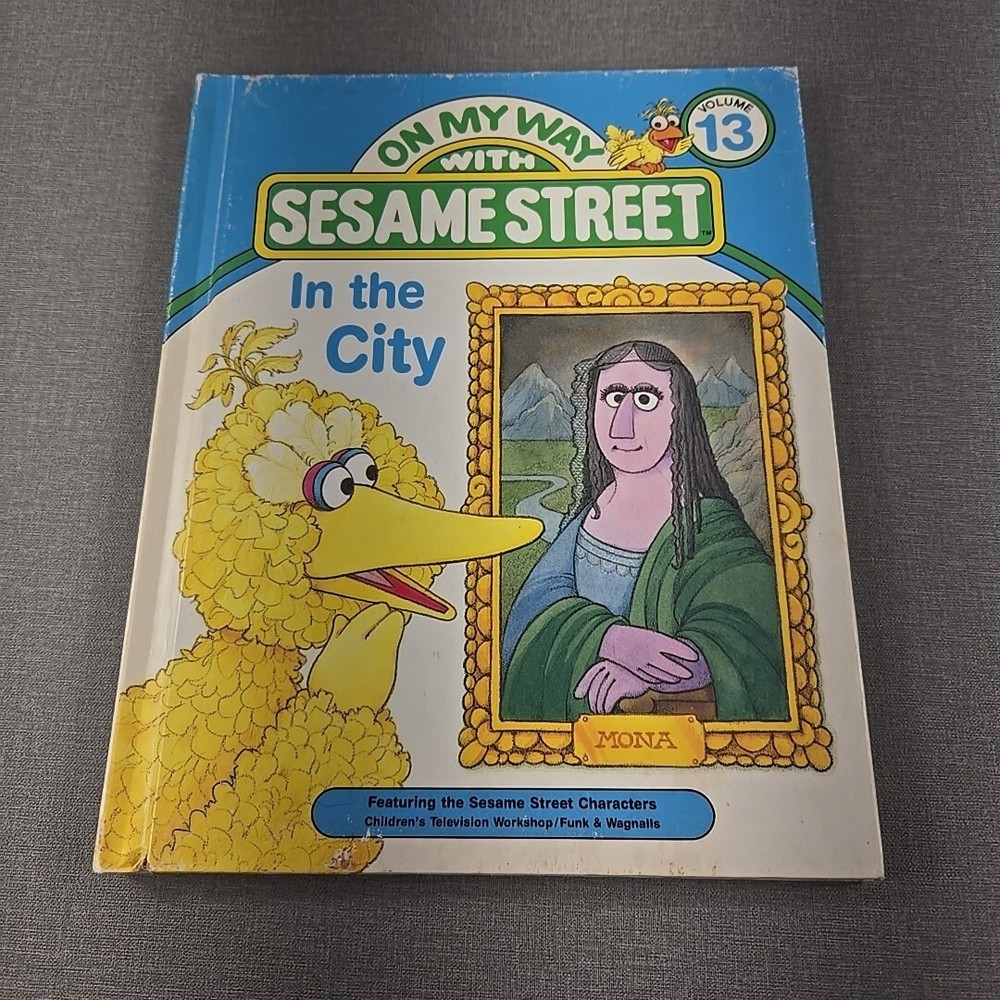 On My Way With Sesame Street Vol 13 In The City 1989 Hardcover Book