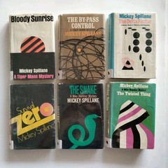 Mickey Spillane First Edition MIKE HAMMER Tiger Mann Mystery Lot 1960s HB ExLib