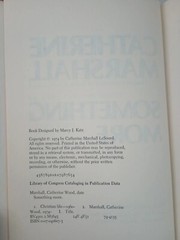 Something More Catherine Marshall Book In Search of…Faith 1974 HC/DJ 1st Ed