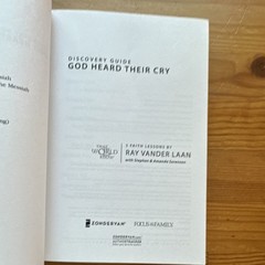 God Heard Their Cry Discovery Guide by Ray Vander Laan Paperback Christianity