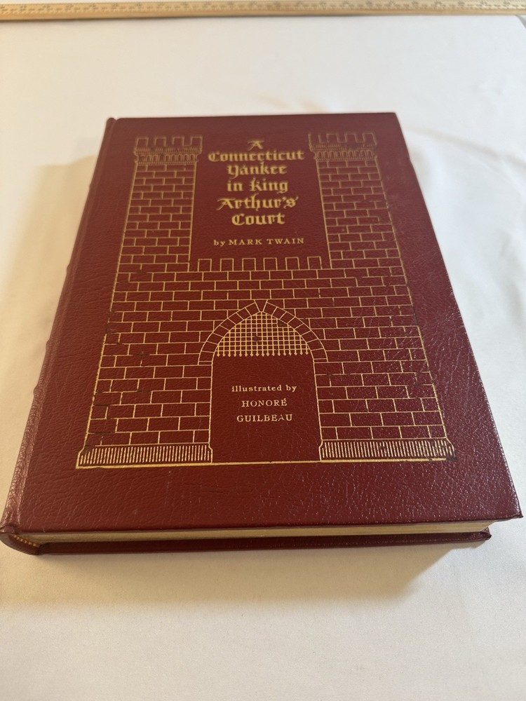 Vintage Easton Press A Connecticut Yankee King Arthur Court Leather Illustrated