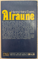 VTG Alraune by Hanns H. Ewers (1973, Bastei-Verlag PB) WEST GERMAN 3404051211