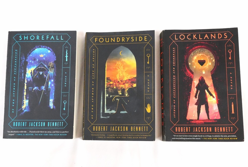 Robert Jackson Bennett Founders Trilogy Del Rey Foundryside Shorefall Locklands