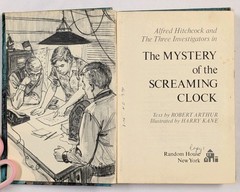 1968 Three Investigators #9 Mystery Screaming Clock Hitchcock Ex-Library HC