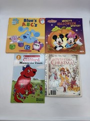 16 Children’s Books Lot Bluey Peppa Pig Clifford Mickey Minnie Mouse Blues Clues