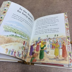 “First Bible Stories” Hardcover Children’s Book W/383 Gold Edge Pages