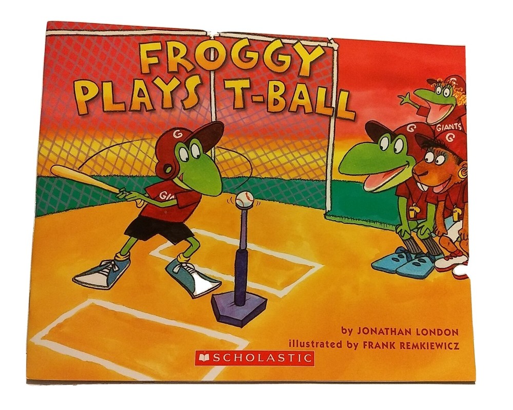 Froggy Plays T-Ball Children’s Paperback By Jonathan London HG34