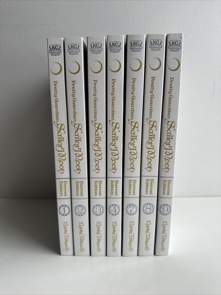 Lot of 7 Sailor Moon Eternal Edition Lot Pretty Guardian 1 -4, 7-9