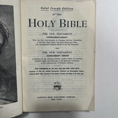 1963 Holy Bible ST. JOSEPH TEXTBOOK EDITION Confraternity Version Catholic Maps