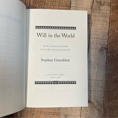 Will in the World by Stephen Greenblatt FIRST EDITION Hardcover Book Biography