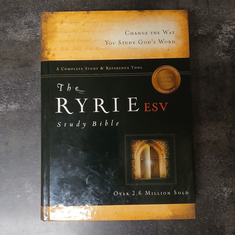 Moody Publishers Ryrie ESV Study Bible New Edition Hardcover by Charles C. Ryrie