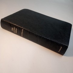 The Living Bible Paraphrased 1977 Compact Vintage Tyndale Black Bonded Leather