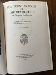 The Turning Point Of The Revolution Hoffman Nickerson Hardcover Dust Jacket
