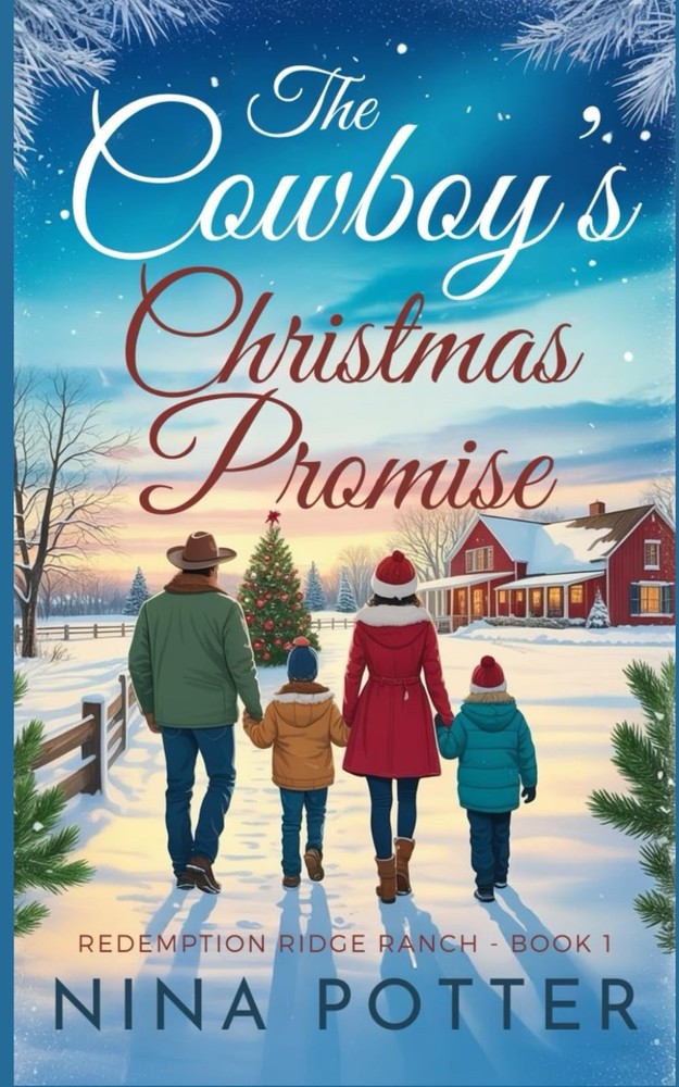 The Cowboy’s Christmas Promise: A Sweet Christian Cowboy Christmas Romance (…