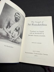The Gospel Of Sri Ramakrishna Abridged Hardcover 1974