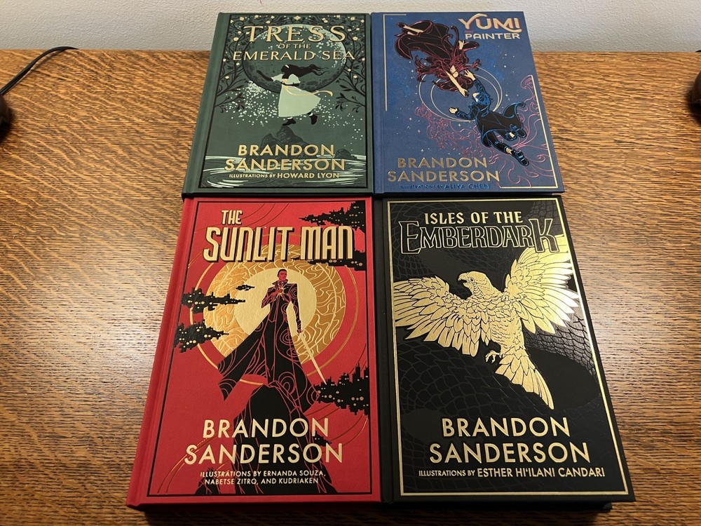 Brandon Sanderson Secret Project Lot of 4 Cosmere Swag New Premium Hardcover HC