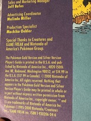 NINTENDO POWER Pokemon Gold & Silver Versions 2000 Official Player’s Guide Used