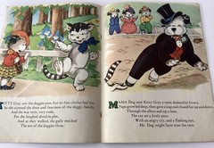 1940s Vintage Linen Children’s Books Lot of 5 Whitman, Saalfield, Etc GRAPHICS!