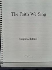 Faith We Sing Simplified Edition Multi Abingdon Press 2001 Spiral TB VG 260613