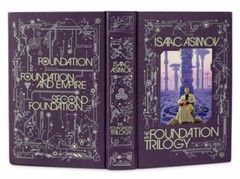 THE FOUNDATION TRILOGY Isaac Asimov Bonded Leather Gilded Ribbon Bookmark SEALED