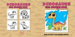 NEW Dinosaurs Kids Coloring Book BEST of Vol 4 Easy, Simple, & Large Bold Print