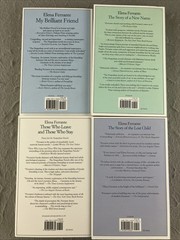 The Neapolitan Novels box set by Elena Ferrante (Europa Editions, paperback) 1-4