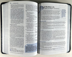 Scarce! 1984 NIV Student Bible Blue Bonded Leather Compact Yancey & Stafford VG-