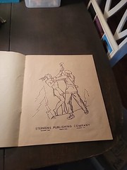 Vintage Indian Fighter Coloring Book- 12 7/8″ Tall X 10 5/8″ Wide…Great Cond