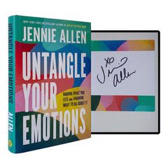 JENNIE ALLEN SIGNED Untangle Your Emotions 1ST EDITION HARDCOVER Xian Self Help