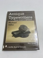 VTG 1997 MICHAEL ADLER ANTIQUE TYPEWRITERS HC BOOK
