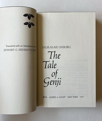 The Tale of Genji 2 Vol Box Set Seidensticker Knopf 1977 Hardcover Slipcase