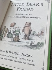 Little Bears Friend HC Maurice Sendak Else Holmelund Minarik I Can Read Harper