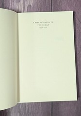 A Bibliography of the Sudan 1938-1958 – Abdel Nasri 1962 – Oxford Univ Press